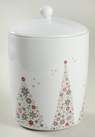 Holiday Tree Cookie Jar & Lid