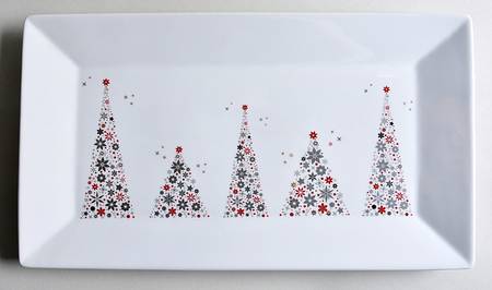 Holiday Tree 16" Rectangular Serving Platter
