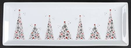 Holiday Tree 15" Rectangular Serving Platter