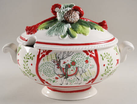 Winter White Holiday Tureen &  Lid