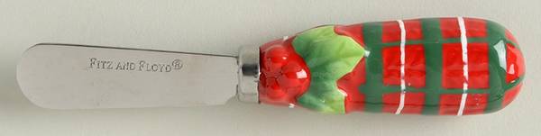 Holly Hat Snowman Individual Canape Knife