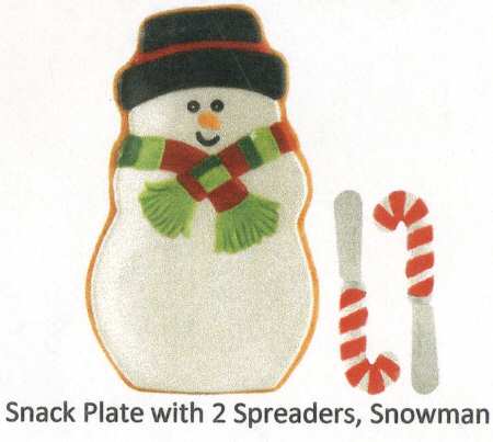 Gingerbread Village Snack/Canape Plate & Spreader