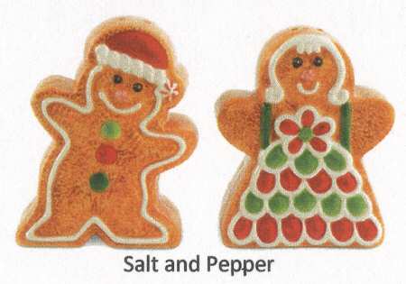 Gingerbread Village Figural Salt & Pepper Set