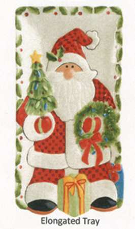 Santa's Big Day Rectangular Tray