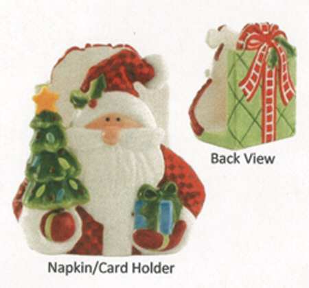 Santa's Big Day Napkin Holder