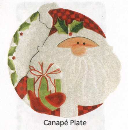 Santa's Big Day Canape Plate