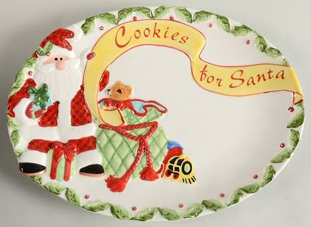 Santa's Big Day Cookie Tray