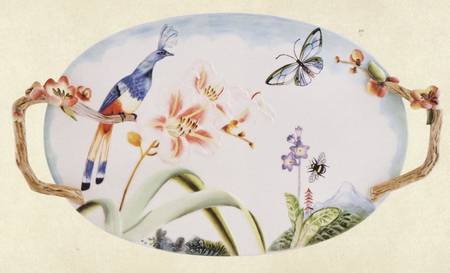 Flourish 17" Oval Handled Platter