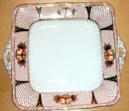 Mocha Handled Cake Plate