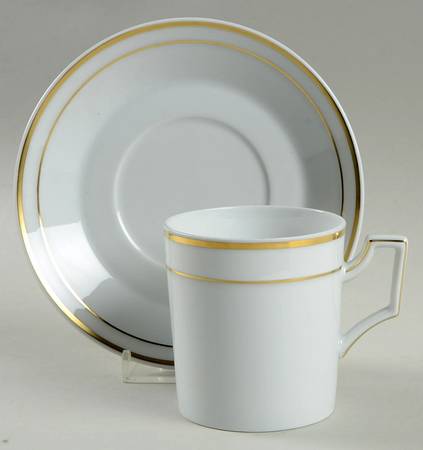 Wilhelmina Flat Demitasse Cup & Saucer Set by Furstenberg