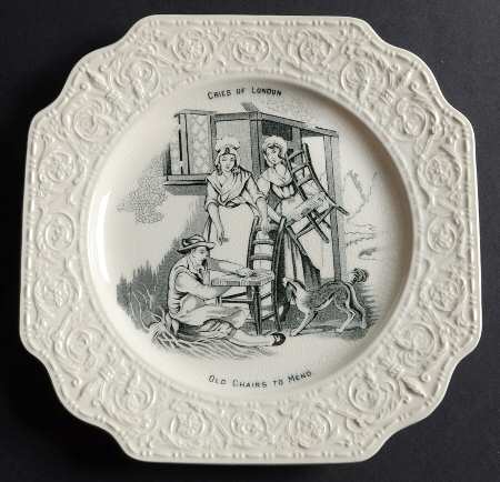 Cries of London Square Salad Plate