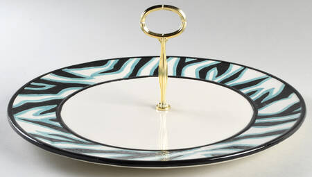 Cockatoo Round Serving Plate with Handle (CH) HC
