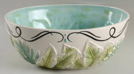 Cockatoo 11" Oval Serving Bowl
