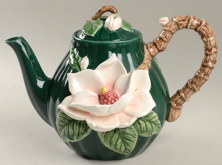 Magnolias Teapot & Lid