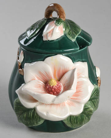 Magnolias Sugar Bowl & Lid