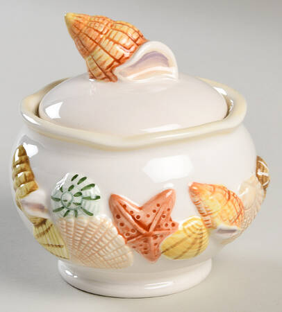 Sandy Shores Sugar Bowl & Lid
