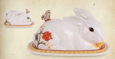 Flower Market 1/4 Pound Figural Covered Butter