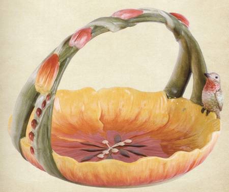 Flower Market Medium Basket with Handle