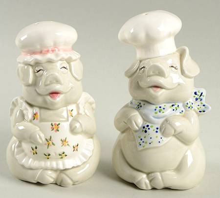 Pigs Figural Salt and Pepper
