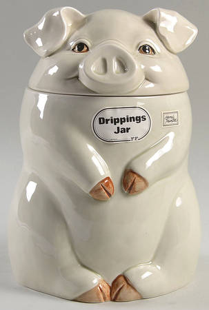 Pigs Drip Jar w/ Lid & Strainer