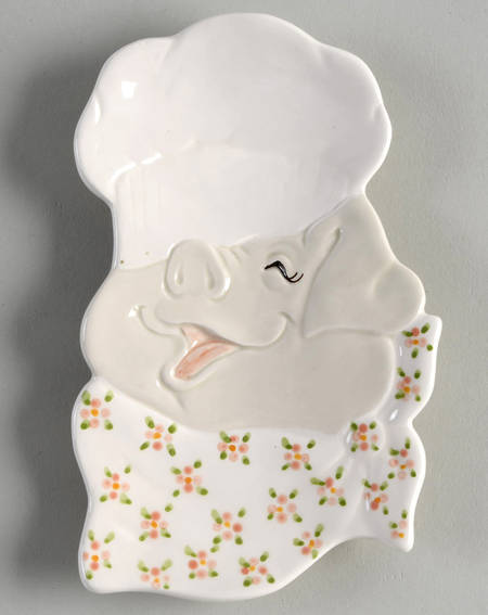 Pigs Spoon Rest/Holder (Holds 1 Spoon)