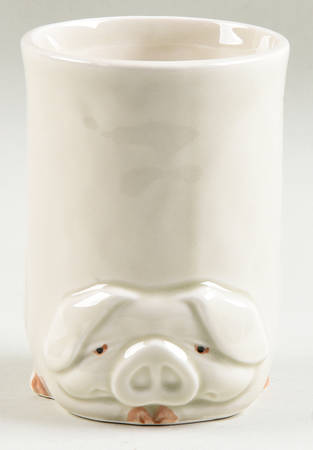 Pigs China Bathroom Tumbler