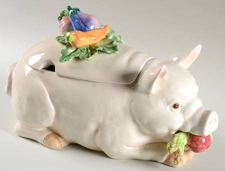 Pigs Tureen &  Lid
