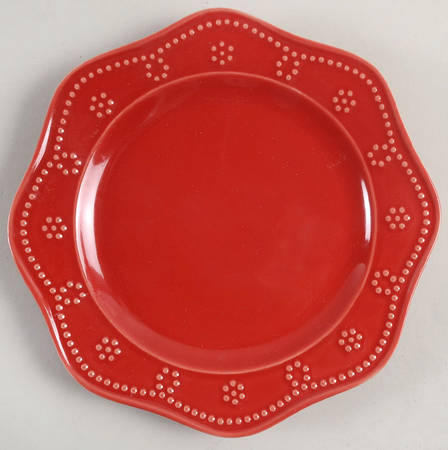 Fontinella Red Salad Plate