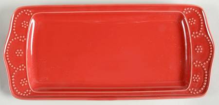 Fontinella Red 13" Rectangular Serving Platter