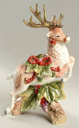 Regal Holiday Figural Candlestick