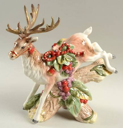 Regal Holiday Figural Candlestick