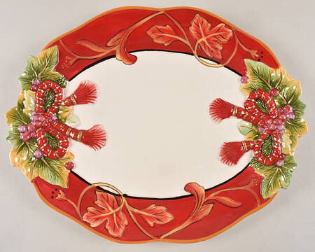 Regal Holiday 16" Oval Serving Platter