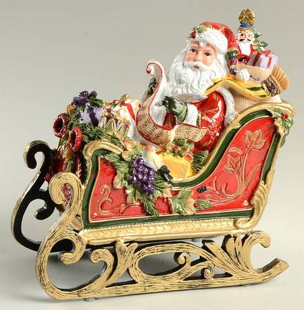 Regal Holiday Santa Musical Figurine