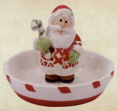 Candy Cane Santa Ring Holder