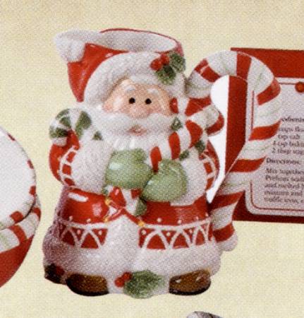 Candy Cane Santa 12 Oz Pitcher
