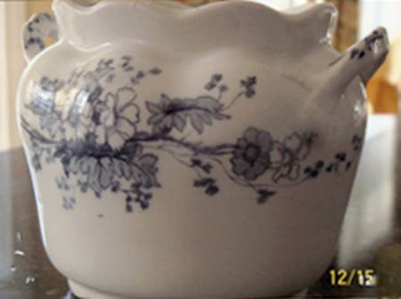 Charm Blue Sugar Bowl No Lid
