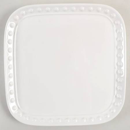 Delmar White Square Dinner Plate
