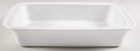 Delmar White 13"  Rectangular Baker
