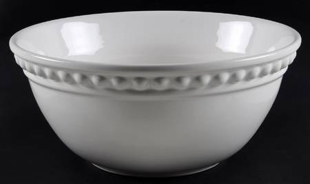 Delmar White 12" Round Serving Bowl
