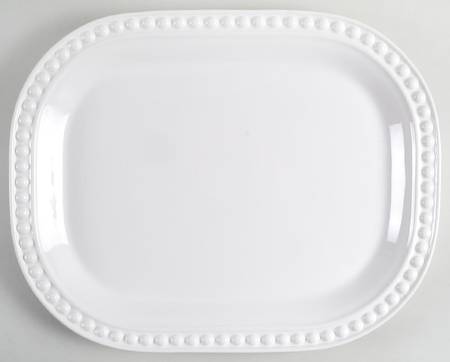 Delmar White 19" Oval Serving Platter