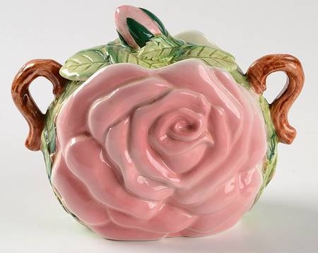 Rose Sugar Bowl & Lid