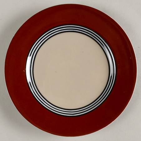 Circa Taupe and Cinnabar by Fitz &amp; Floyd