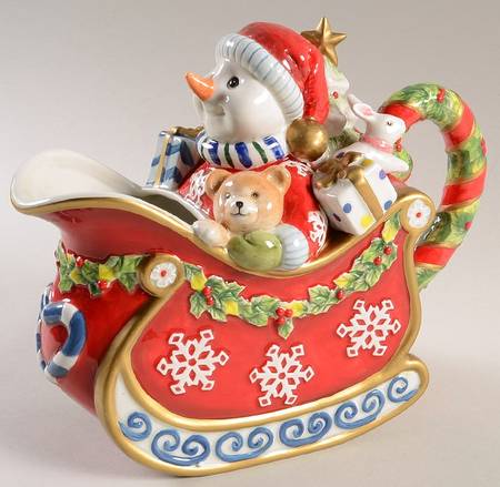 Christmas Snowman 33 Oz Figural Pitcher