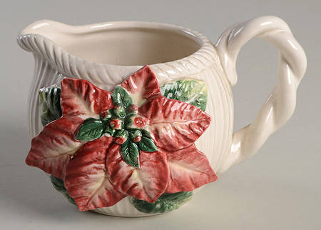 Old World Christmas Poinsettia Creamer