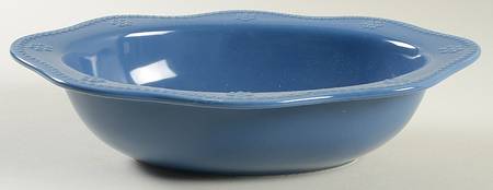 Fontinella Denim Blue 11" Oval Vegetable Bowl