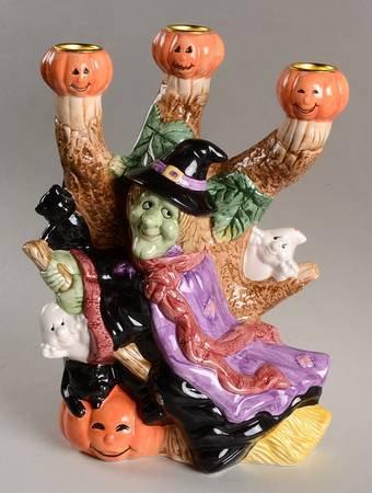 Halloween Party Three Light Candlestick