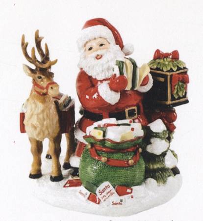 Letters To Santa Musical Figurine