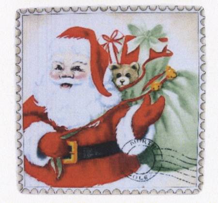 Letters To Santa Square Salad Plate