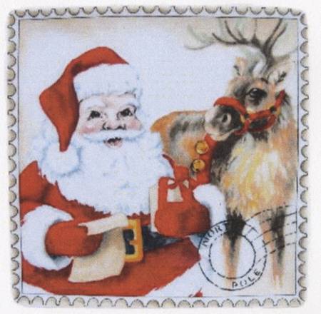 Letters To Santa Square Salad Plate
