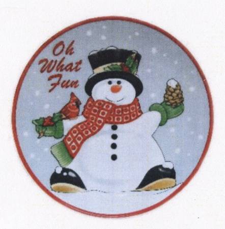 Holly Berry Snowman Snack Plate